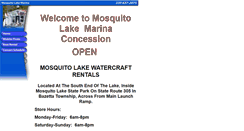 Desktop Screenshot of mosquitolakemarina.com